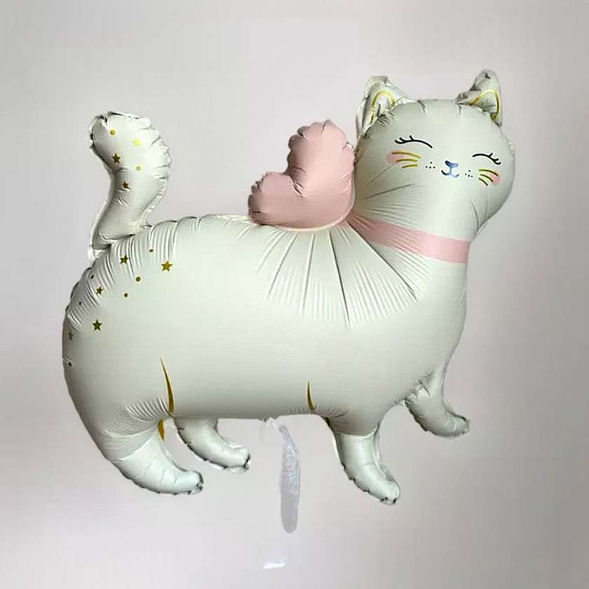 Foil balloon with helium Cat 1pcs (64x57cm)(85)