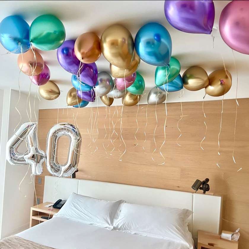 Surprise room (30 pcs). Balloons set. There are 30 cm latex balloons on the phot (7)