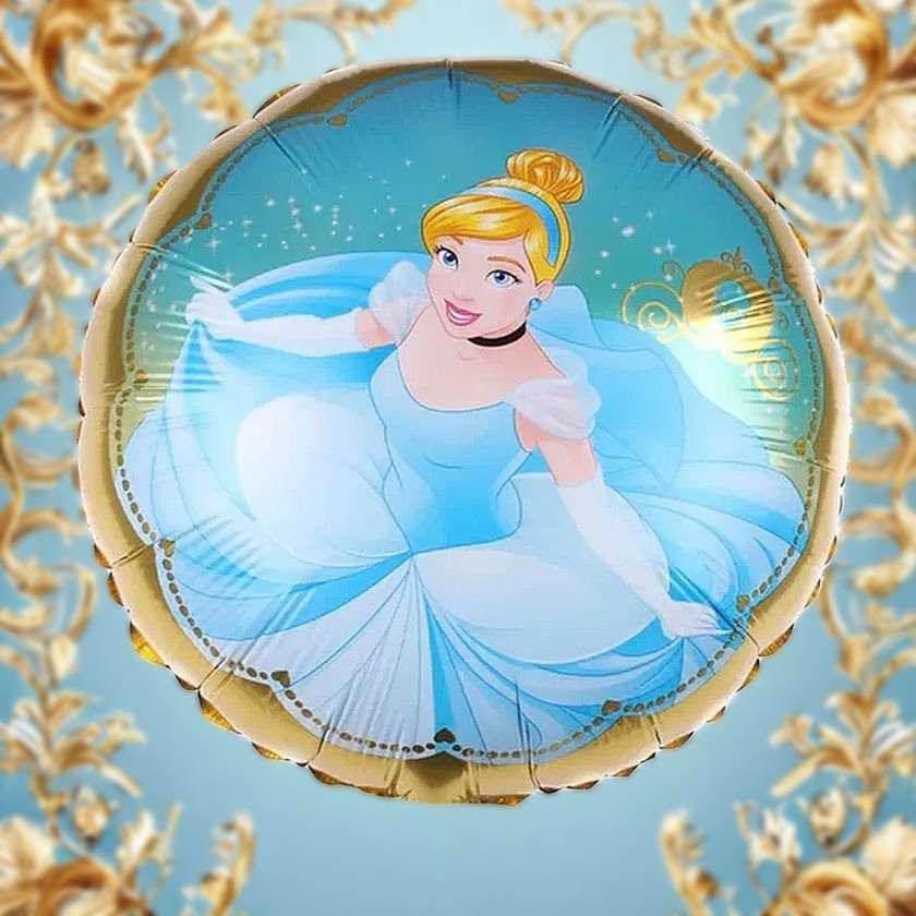 Foil balloon with helium "Cinderella" 1pcs (41cm)(60)