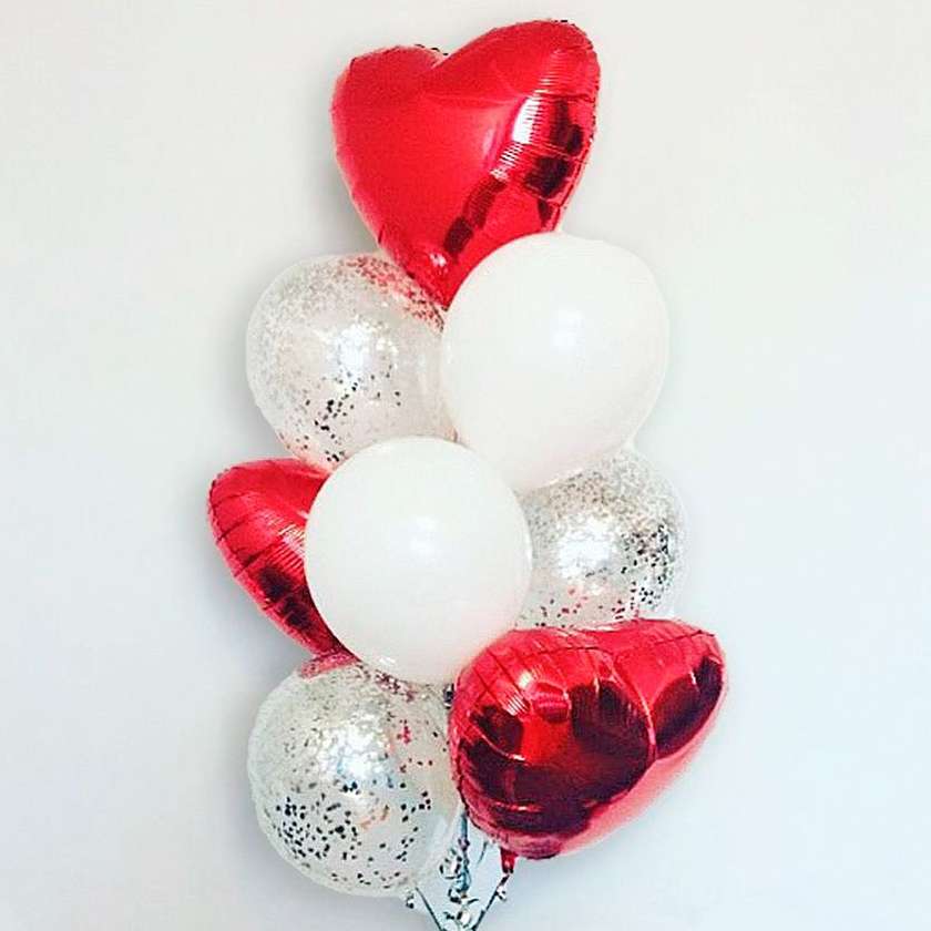 Set of balloons with helium (9pcs)(50)
