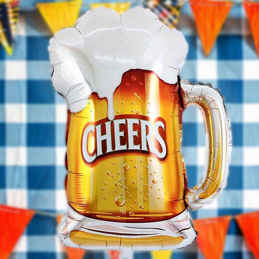 Foil balloon with helium beer 1pc (59*48cm)(17)