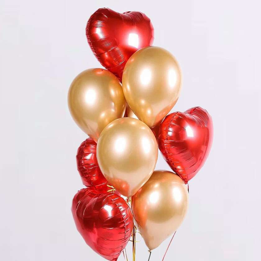Set of balloons with helium (10pcs)(66)