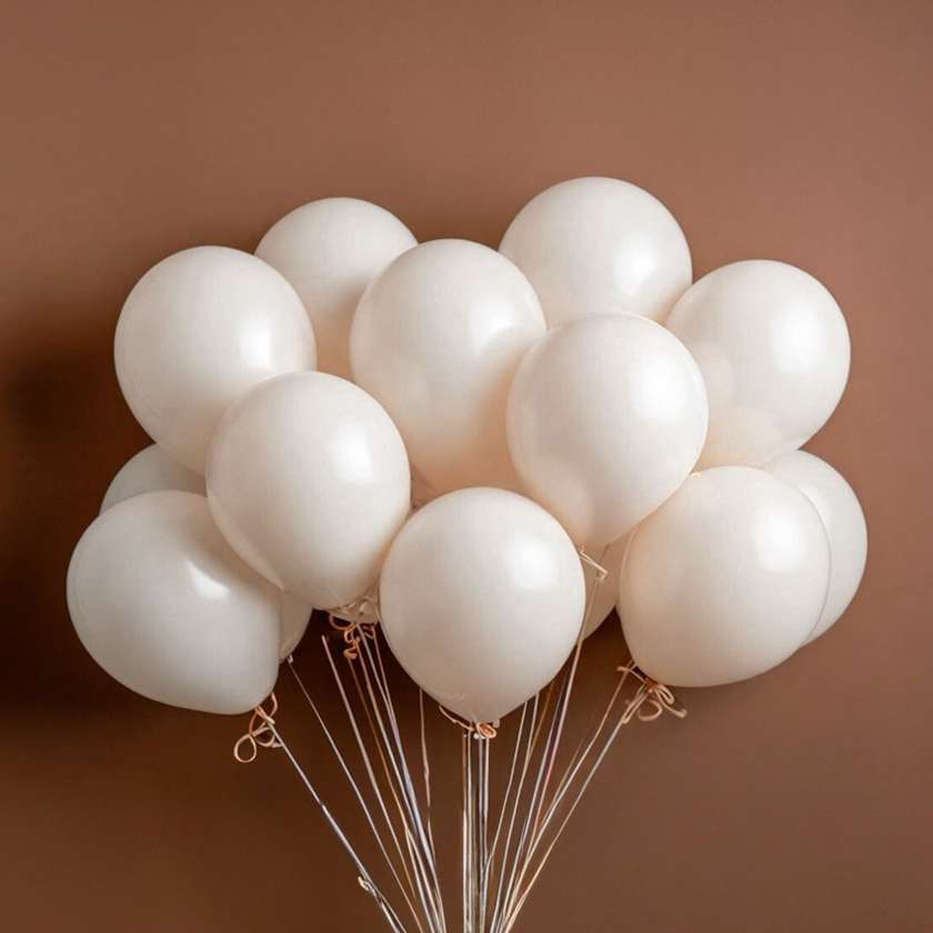 Balloons with helium 30 cm (1pc) baked milk color
