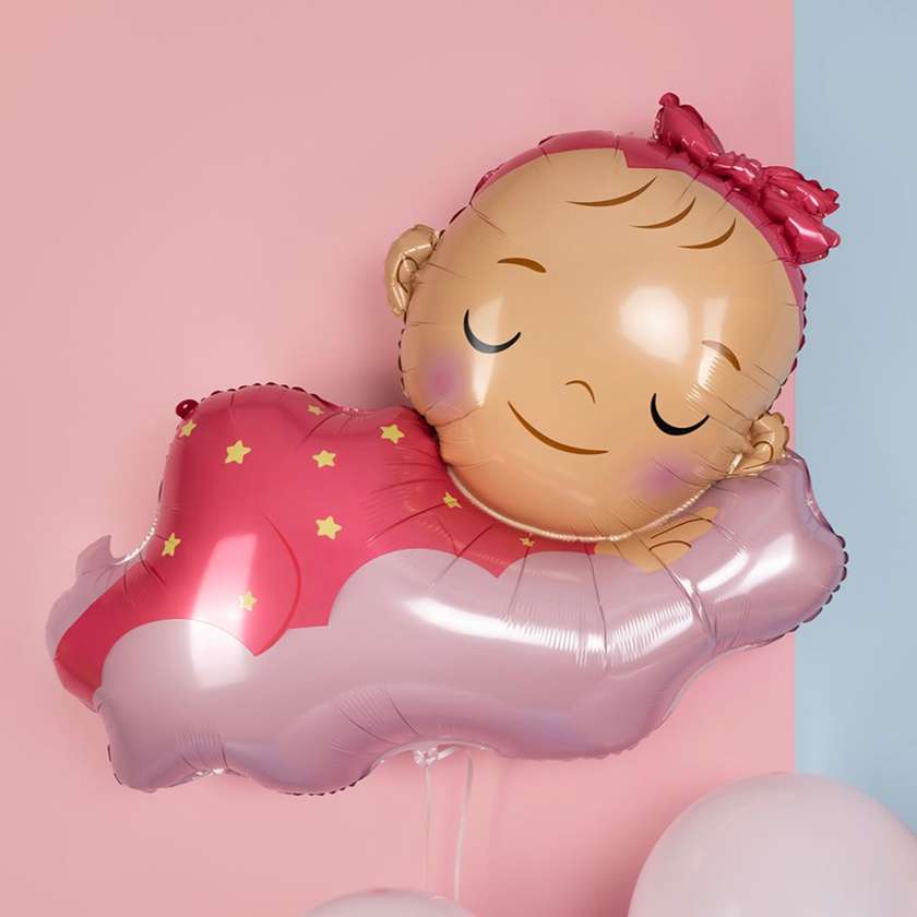 Foil balloon with helium "Child on a cloud" 1pc (87x57cm)(150)