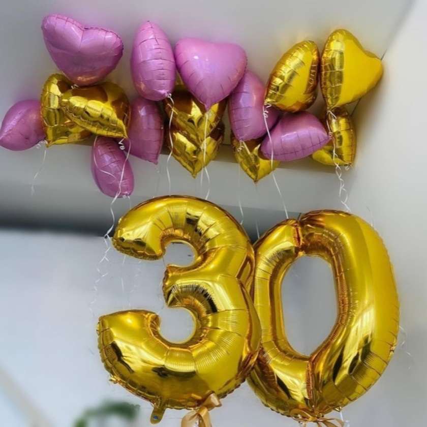 Set of balloons with helium. (18pcs)(114)