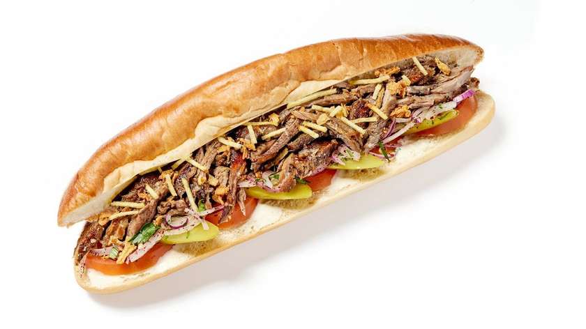 Pork Gyros Sandwich