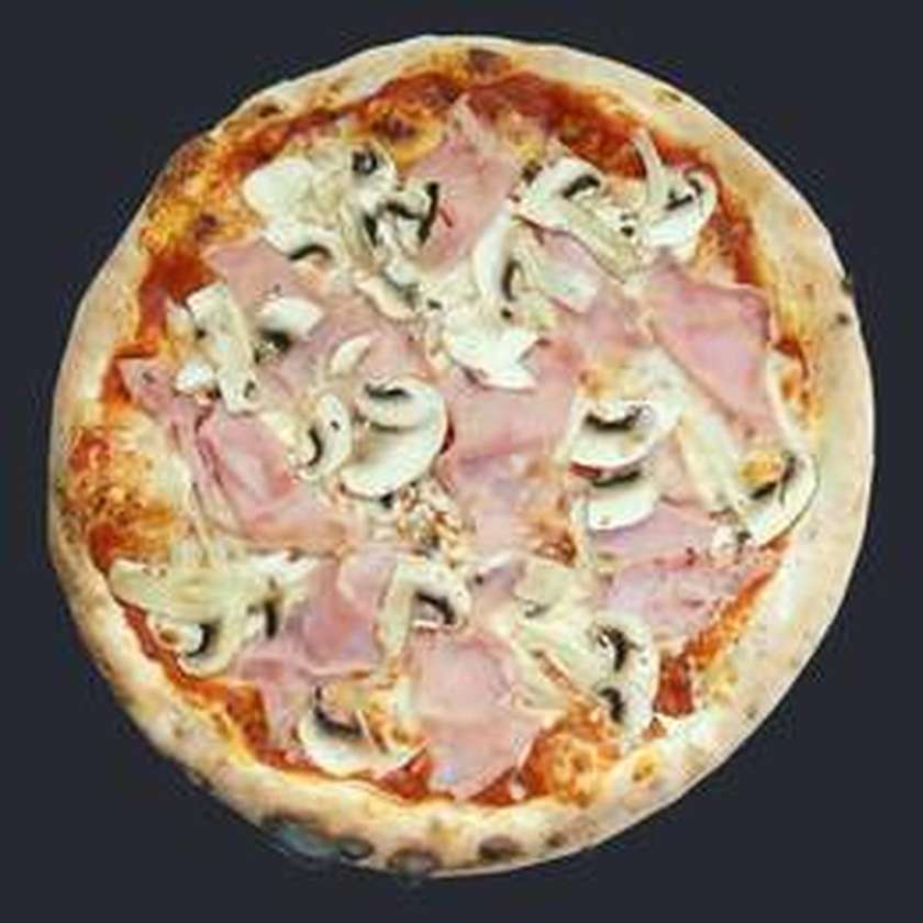Prosciutto And Mushroom Pizza
