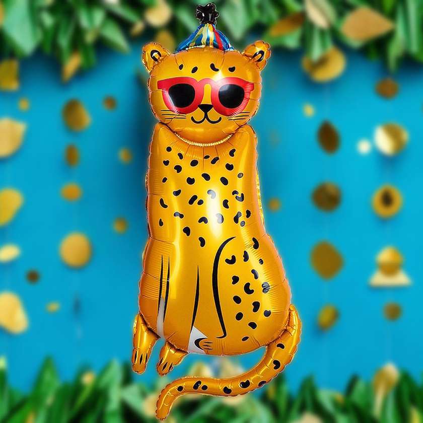 Foil balloon with helium "Leopard" 1 pc (99x41 cm)