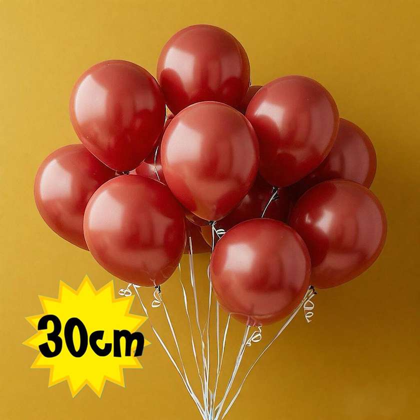 Balloons with helium 30 cm (1pc) brick color