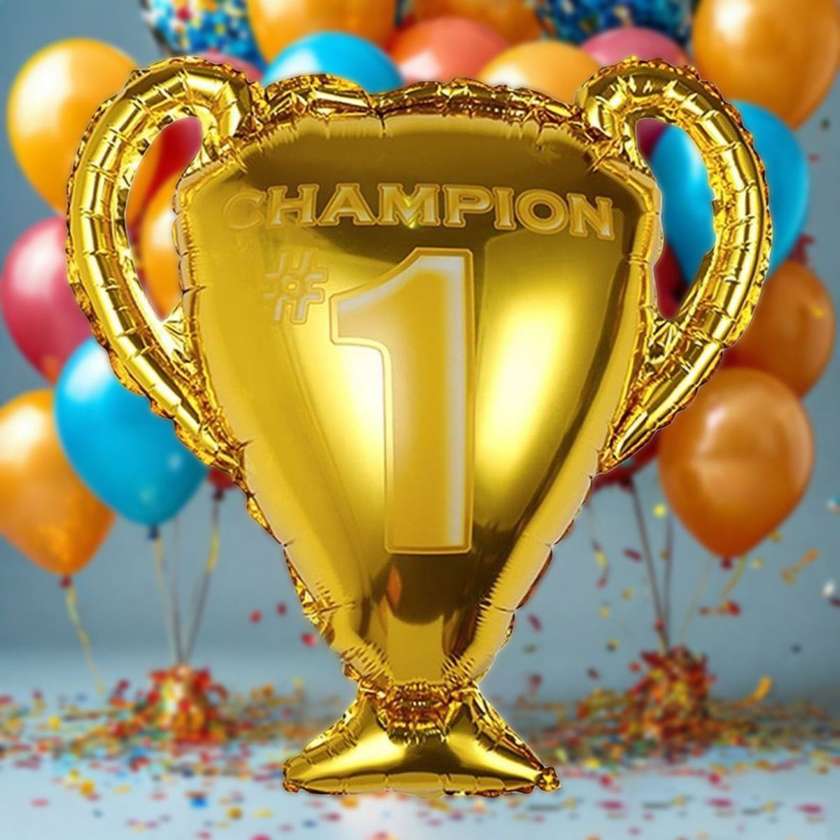 Foil balloon with helium prize cup 1pc (57*51cm)(31)