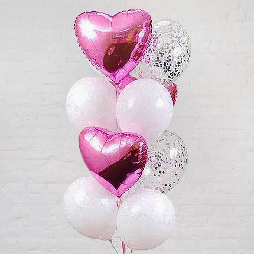 Set of balloons with helium (9pcs)(19)