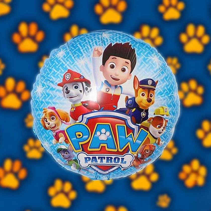 Foil balloon with helium "Paw Patrol" 1pcs (41cm)(57)