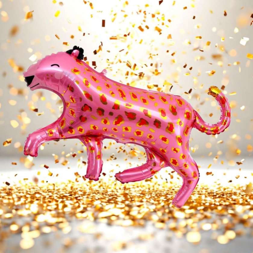 Foil balloon with helium "Leopard" 1pc (84x54cm)(165)