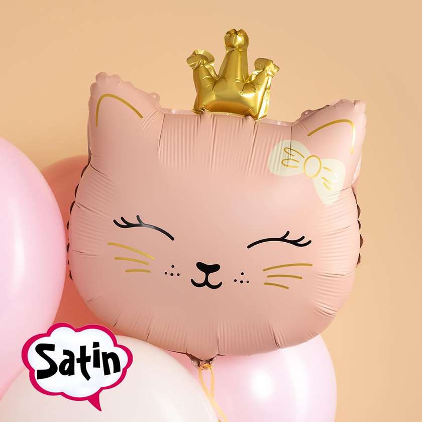 Foil balloon with helium "Cat" 1 pc (47x41 cm))