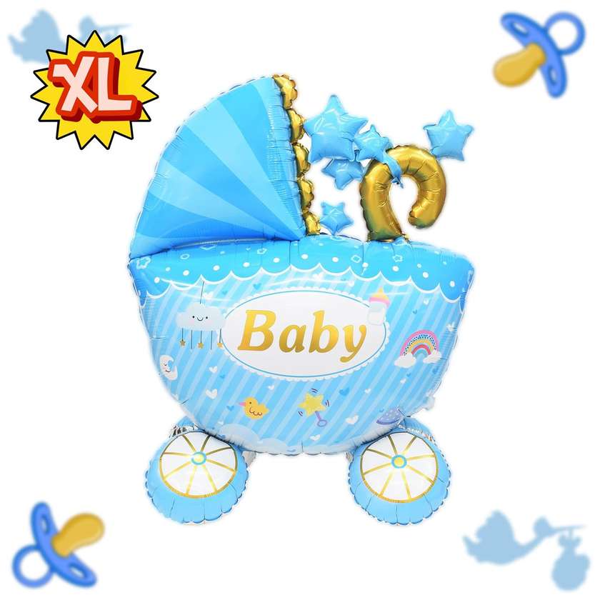 Foil balloon inflated with air Baby stroller (134x79cm) 1pc (35)