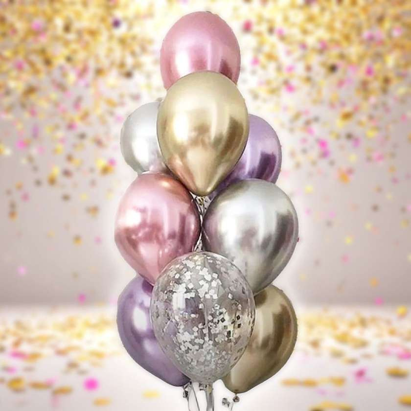 Set of balloons with helium (10pcs)(55)