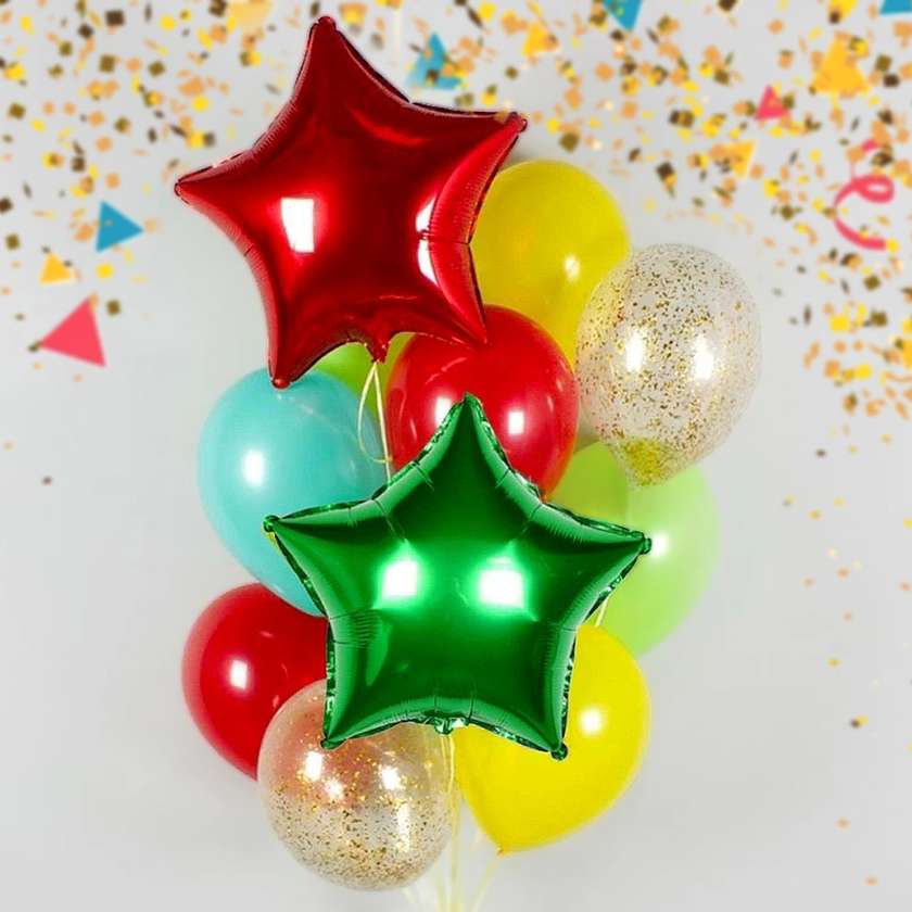 Set of balloons with helium. (14pcs)(125)