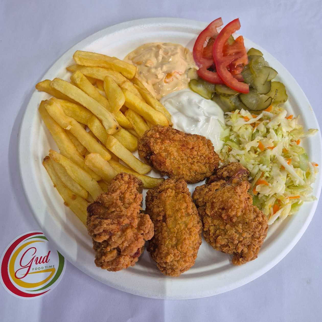 Non-Spicy Wings (4 Pieces)