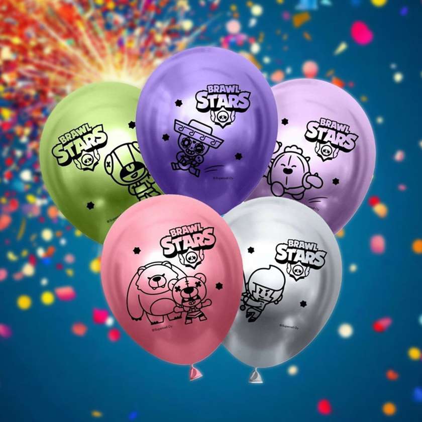 Balloons with helium Brawl Stars 30 cm (1pc) colorful