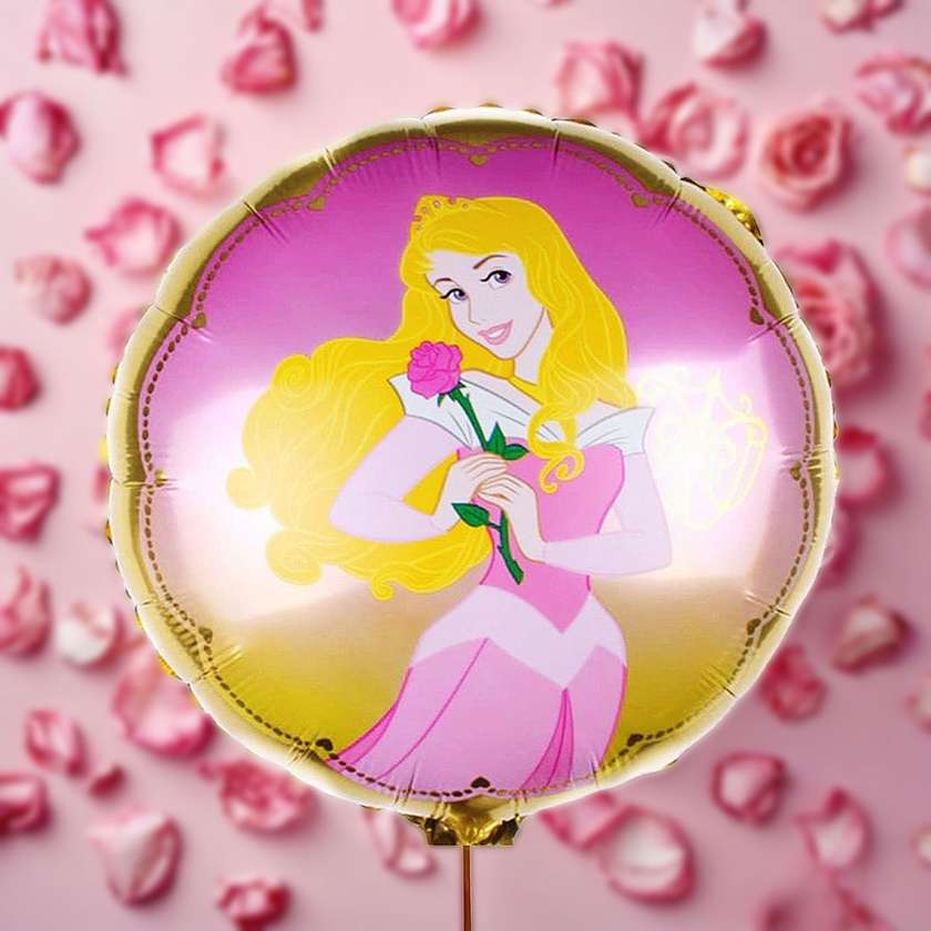 Foil balloon with helium "Princess Aurora" 1pcs (41cm)(59)