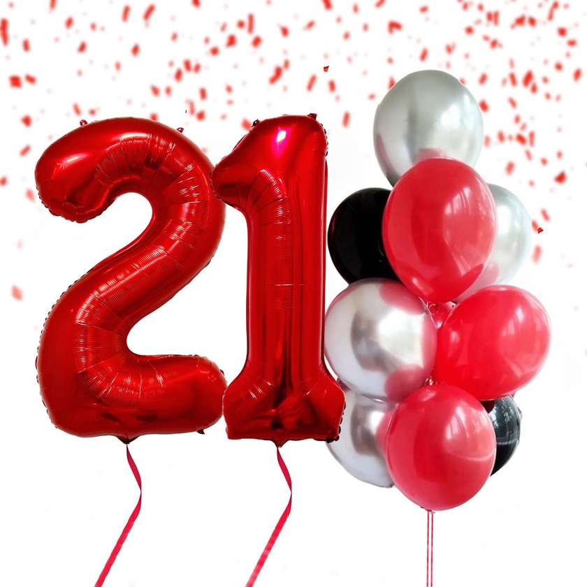 Set of balloons with helium. (12pcs)(121)