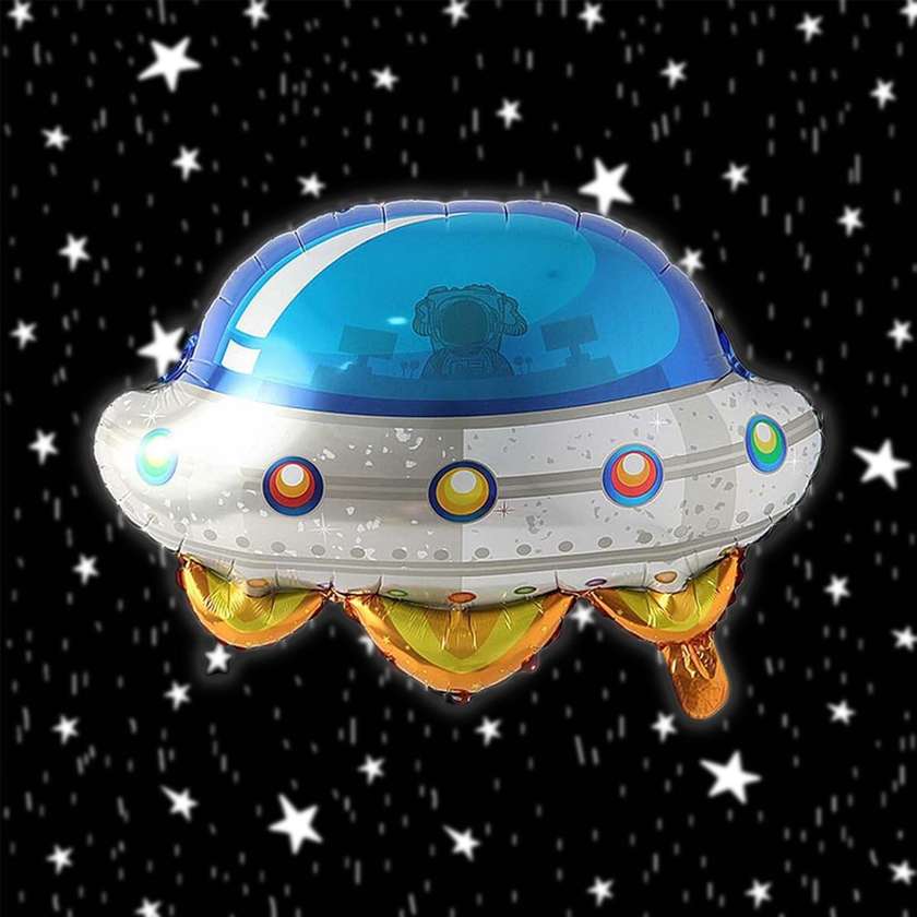 Foil balloon with helium spaceship 1pc (58*48cm)(13)