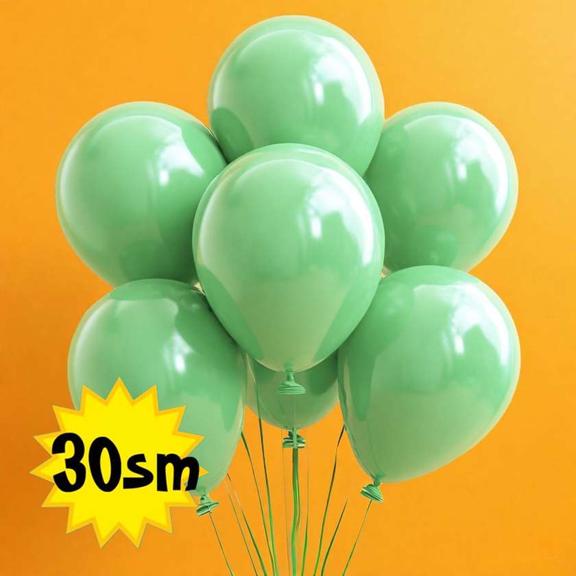 Balloons with helium 30 cm (1pc) Light Green