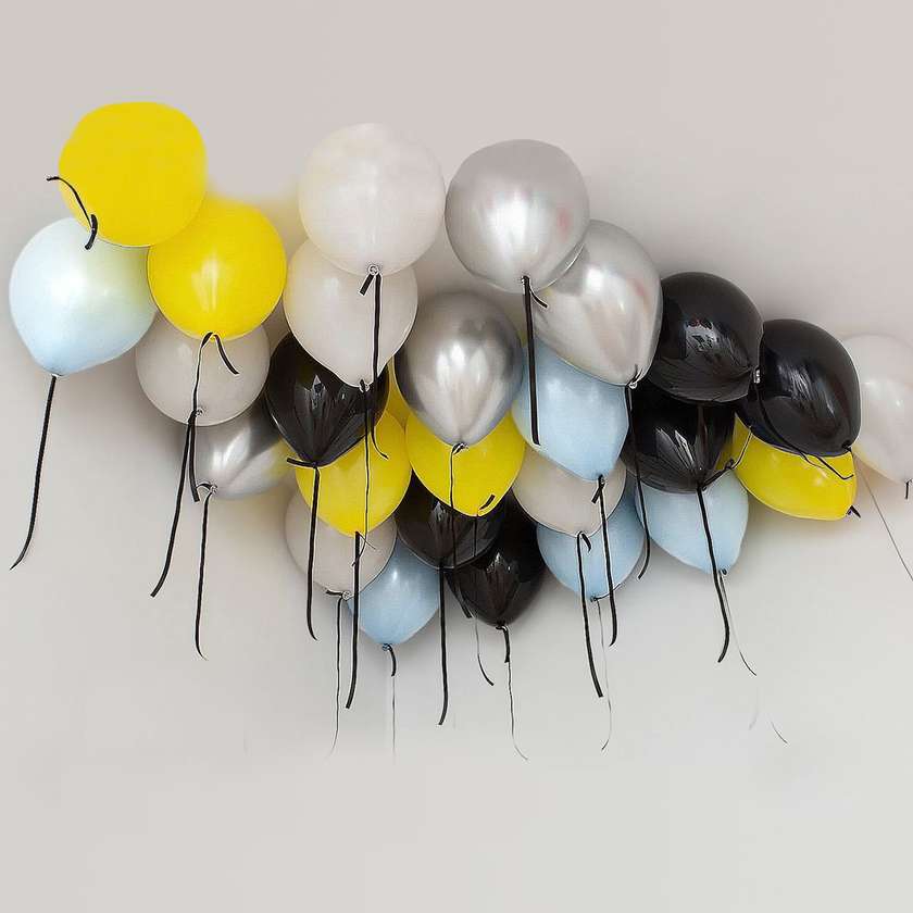 Balloons with helium under the ceiling (26pcs)(4)