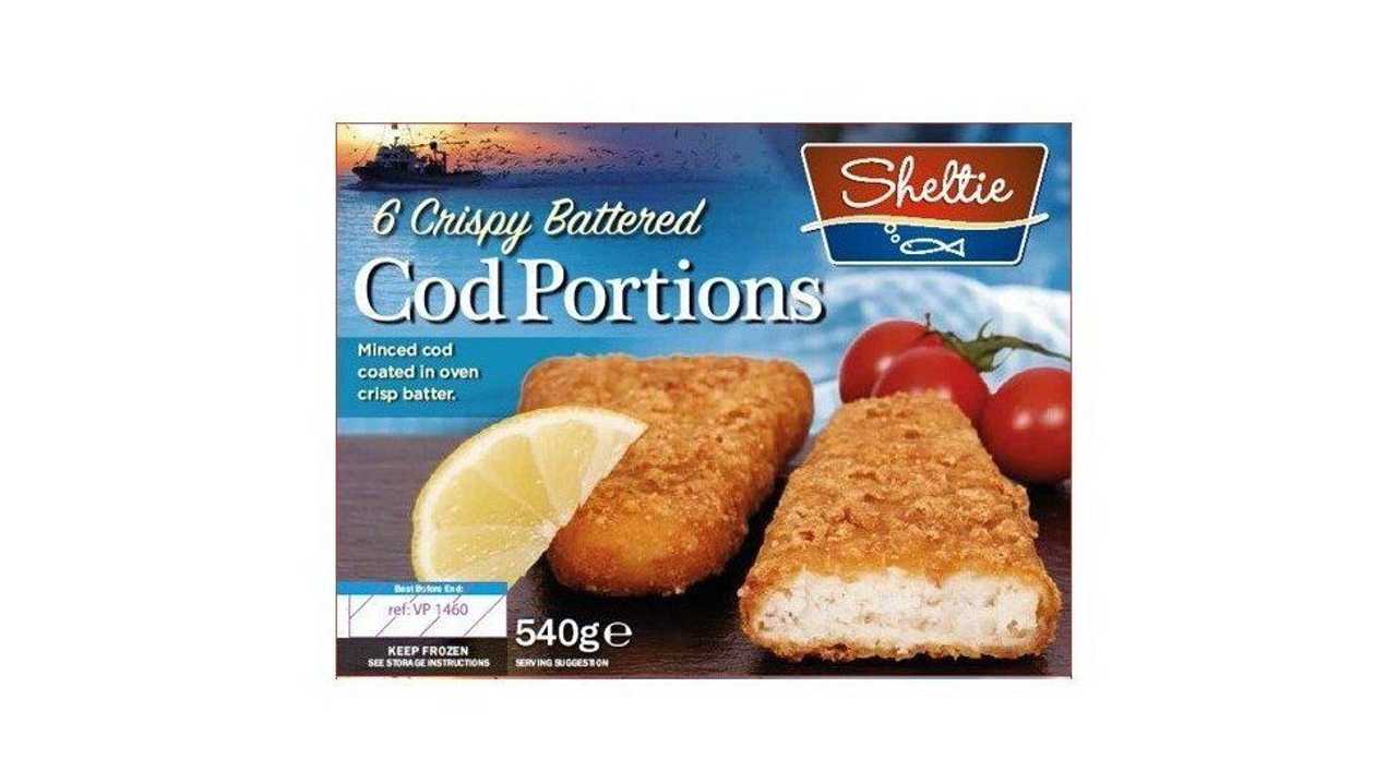 Sheltie Cod Portions Crispy Battered, 540g X 6