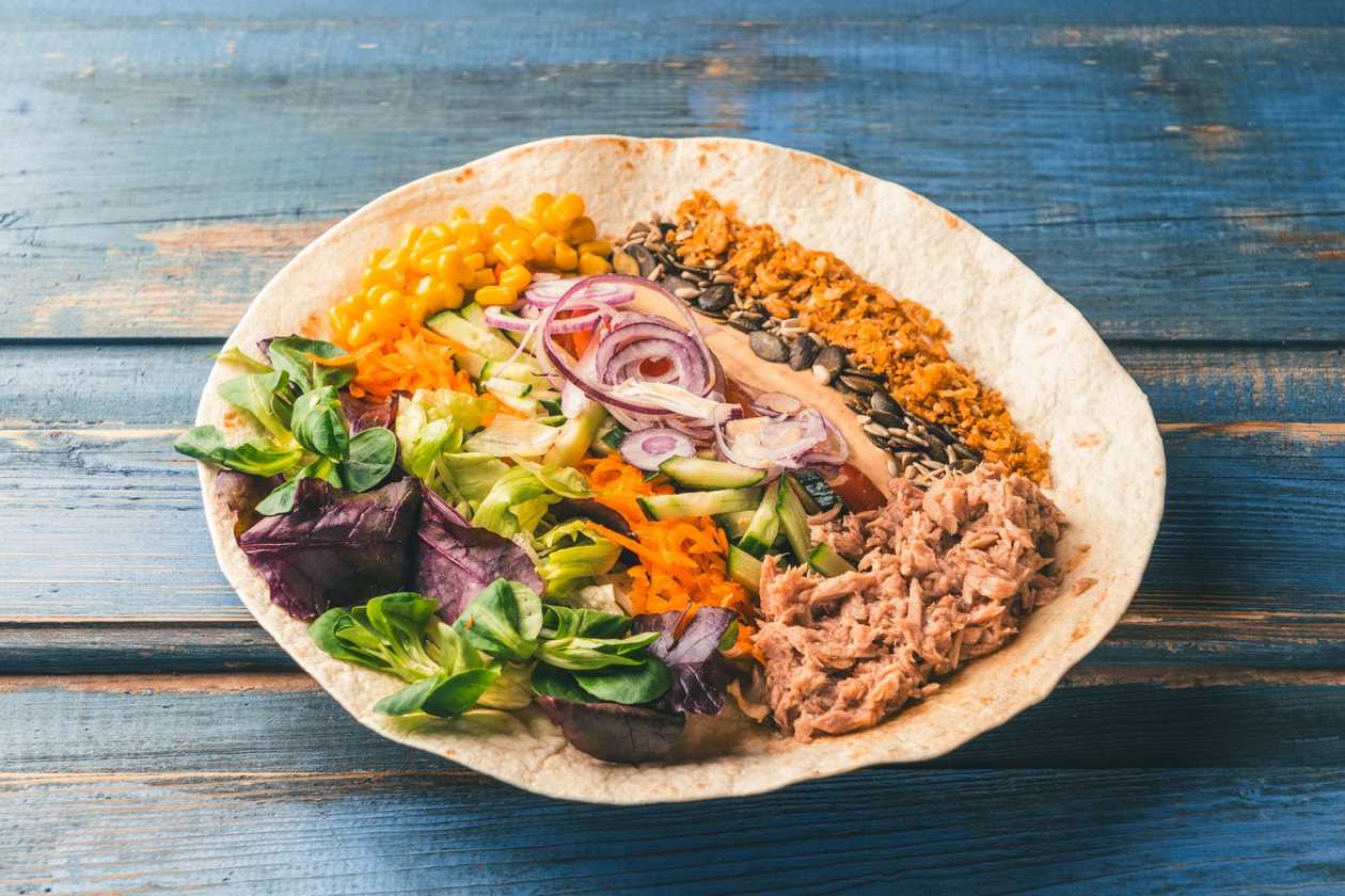 Wrap with tuna