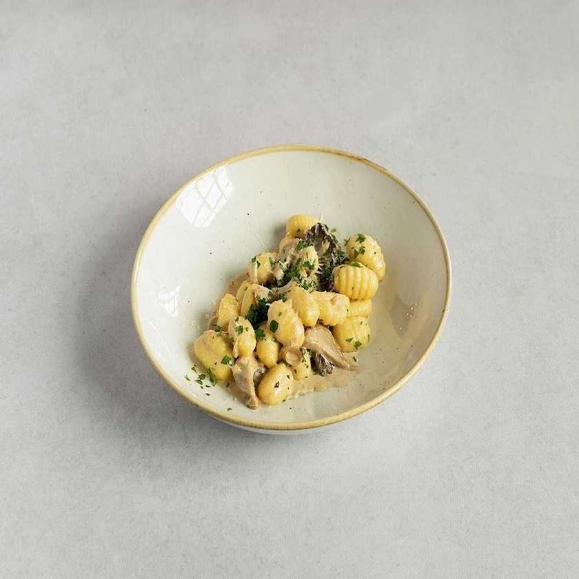 Gnocchi with Burrata in Spicy Tomato Sauce