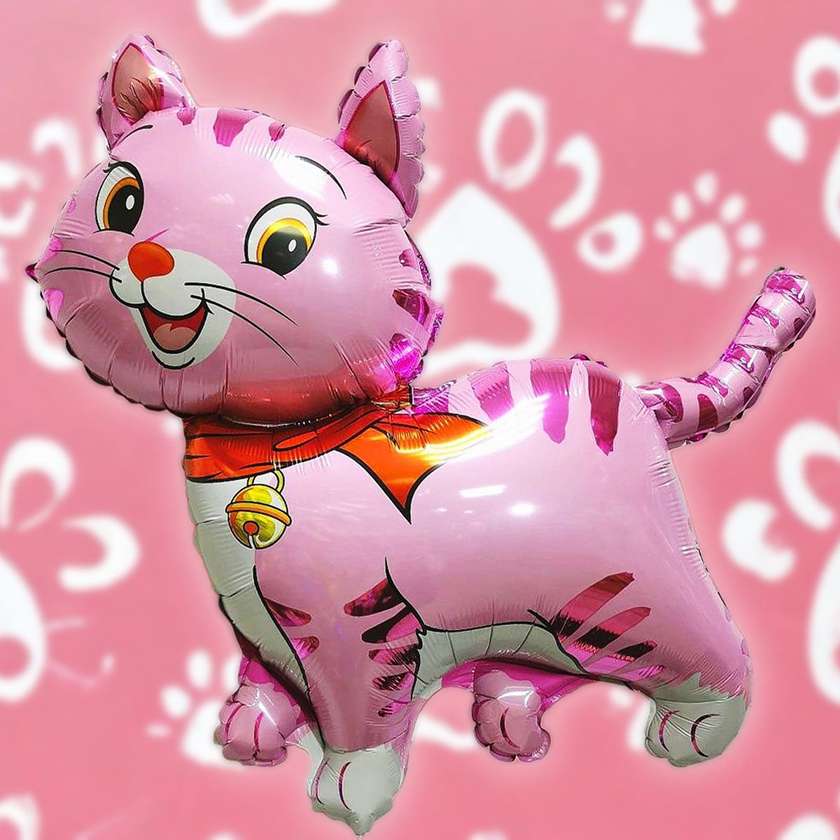 Foil balloon with helium "Kitten" 1pc (98x84cm)(136)