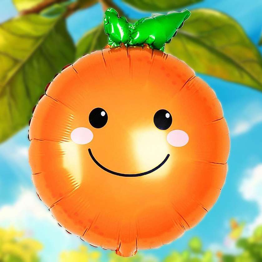 Foil balloon with helium "Mandarin" 1pc (57х45cm)