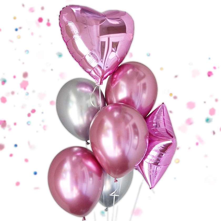 Set of balloons with helium (7pcs)(59)