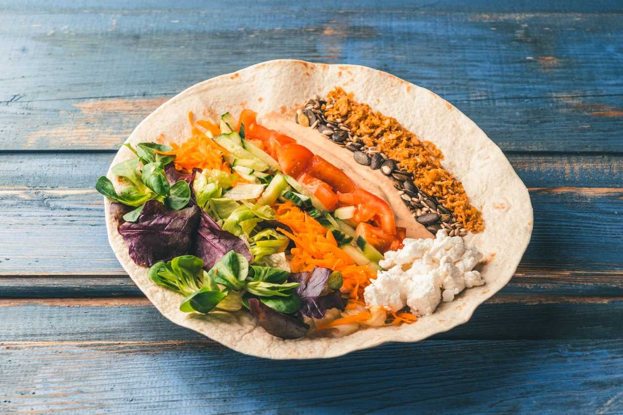 Wrap with feta