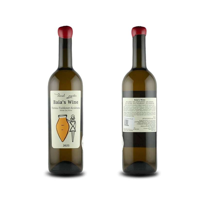 Baia's Wine Tsitska Tsolikauri Krakhuna Qvevri 2023, ბაიას ღვინო ციცქა ცოლიკაური კრახუნა ქვევრი 2023