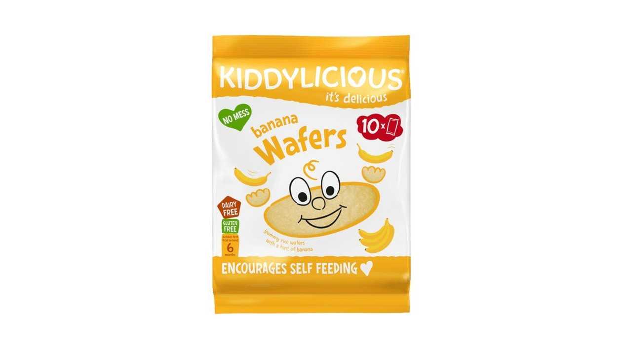 Kiddylicious Strawberry Wafers, X 10