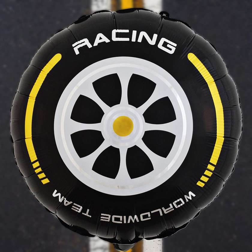 Foil balloon with helium "Wheel Formula 1" 1 pс (41 cm)(187)