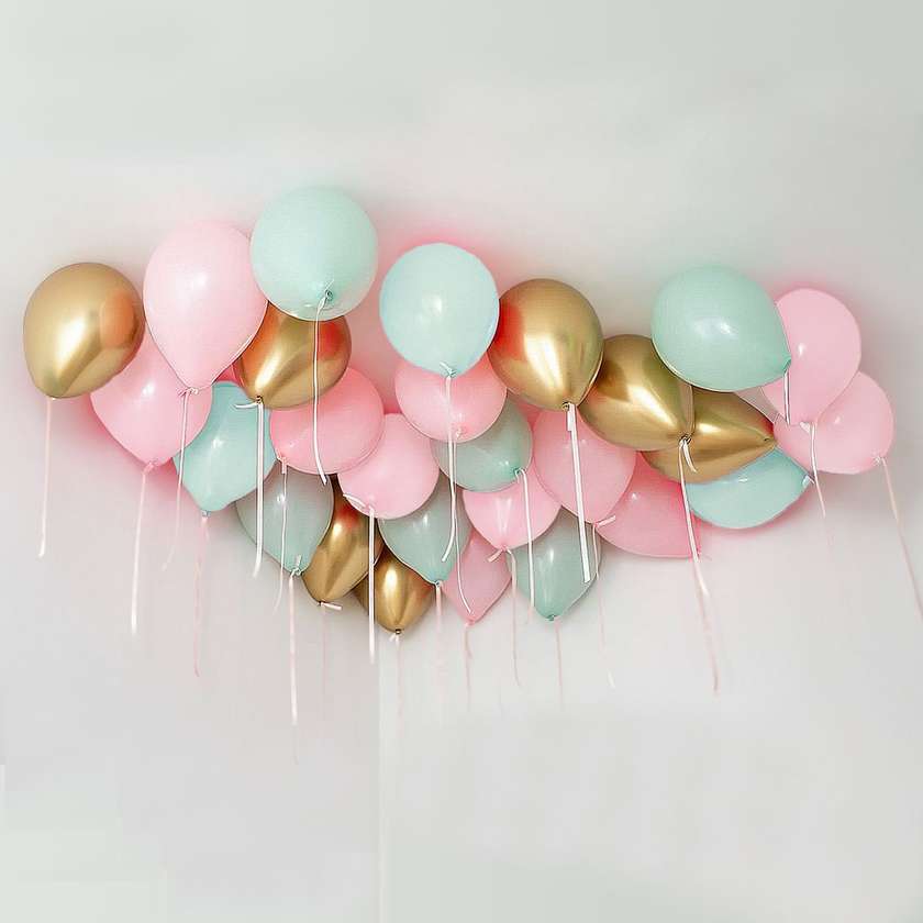 Balloons with helium under the ceiling (27pcs)(1)