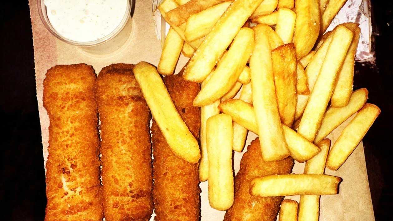 Fish Sticks with French Fries