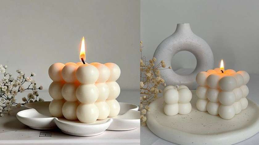 Foam Organic Candle (White)