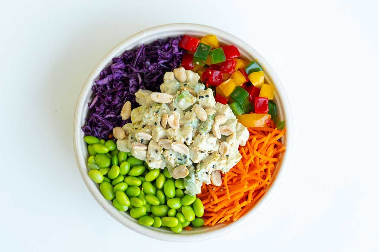 Avo-tofu bowl