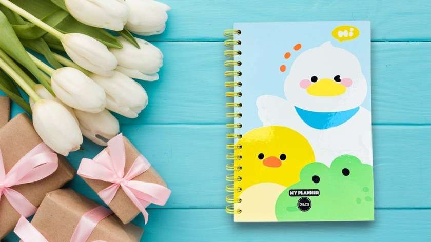 Talking Agenda - Sweet Animals (Includes 4 Pages of Stickers)