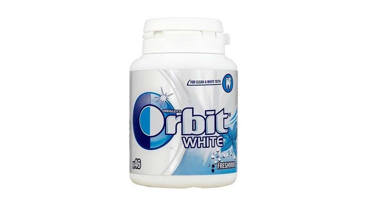 Wrigley's Orbit Professional White Bottle, 64g