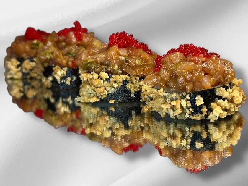 Salmon Tartare in Tempura