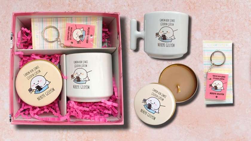 Pink Box I'm Mad Now Cup Set