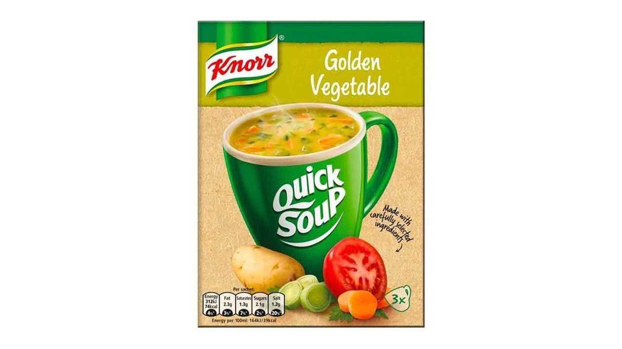 Knorr Quick Soup Golden Vegetable Flavour, 48g X 3