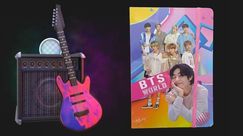BTS World Hardcover Notebook (Pink)
