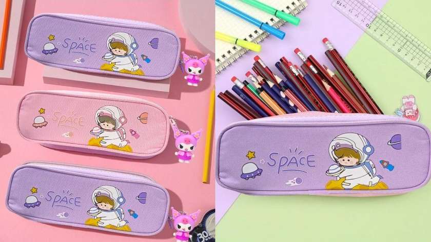 Space Pencil Case (Purple)