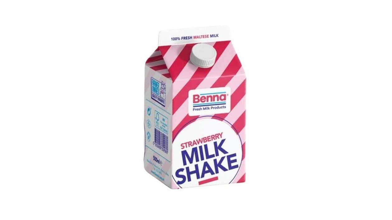 Benna Strawberry Milk Shake, 500ml